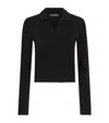 Dolce & Gabbana Collared Neck Long Sleeves Ribbed Hem In Black