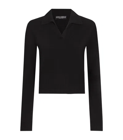 DOLCE & GABBANA CASHMERE HENLEY SWEATER