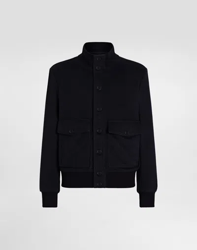 Dolce & Gabbana Cashmere Jacket In Grey