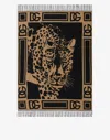 Dolce & Gabbana Cashmere Jacquard Blanket Multicolor Unisex Onesize In Multicolor