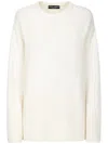 Dolce & Gabbana Cashmere Sweater With Dg Logo Embroidery In Neutrals