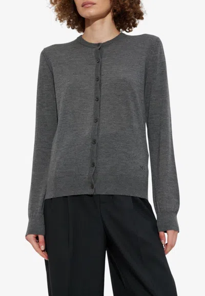 Dolce & Gabbana Cashmere Knit Cardigan In Black