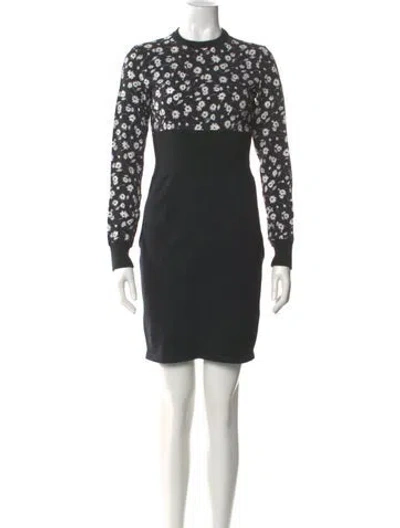Pre-owned Dolce & Gabbana Cashmere Mini Dress In Multi