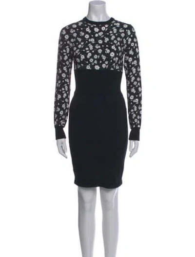 Pre-owned Dolce & Gabbana Cashmere Mini Dress In Multi