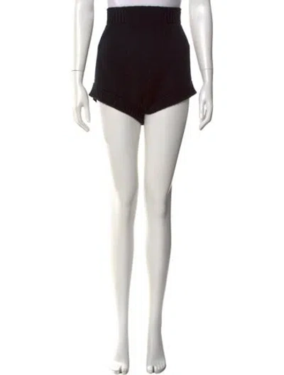 Pre-owned Dolce & Gabbana Cashmere Mini Shorts In Black