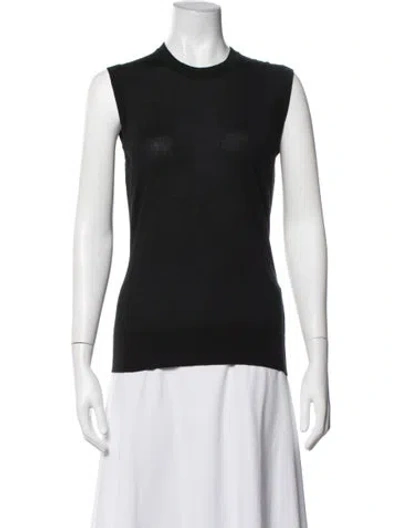 Pre-owned Dolce & Gabbana Cashmere Mock Neck Sweater In Black