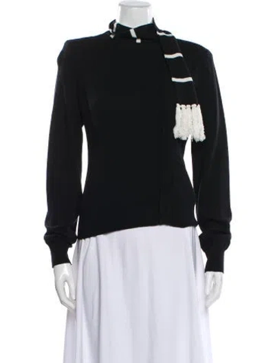 Pre-owned Dolce & Gabbana Cashmere Mock Neck Sweater In Gray