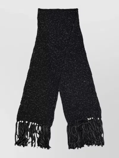 Dolce & Gabbana Cashmere Neck Warmer Wrap Shawl Scarf In Black