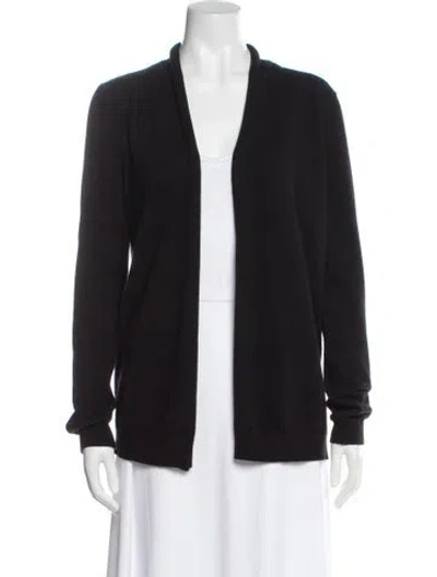 Pre-owned Dolce & Gabbana Cashmere Open Front Sweater In Gray