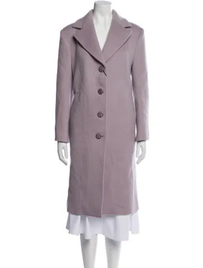 Pre-owned Dolce & Gabbana Cashmere Peacoat W/ Tags In Purple