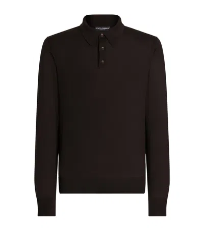 DOLCE & GABBANA CASHMERE POLO SWEATER