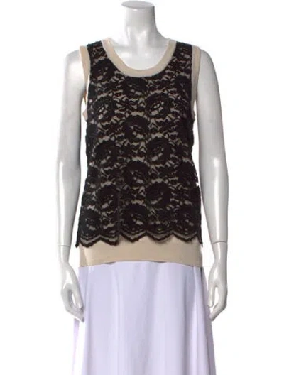 Pre-owned Dolce & Gabbana Cashmere Printed Sweater In Black