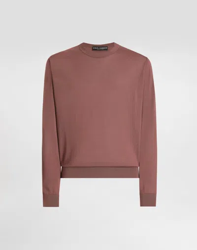 Dolce & Gabbana Cashmere Pullover In Brown