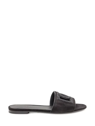 Dolce & Gabbana Cashmere Sandals For The Modern Aficionado In Black
