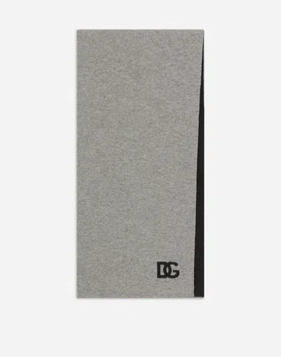 DOLCE & GABBANA CASHMERE SCARF WITH DG LOGO