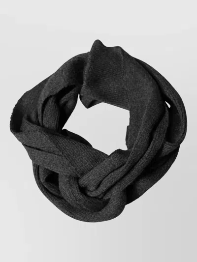 Dolce & Gabbana Cashmere Silk Knit Scarf In Black