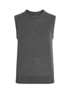 Dolce & Gabbana Cashmere Sleeveless Top Ribbed Hem