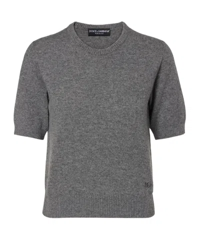 Dolce & Gabbana Cashmere Sweater In Gray
