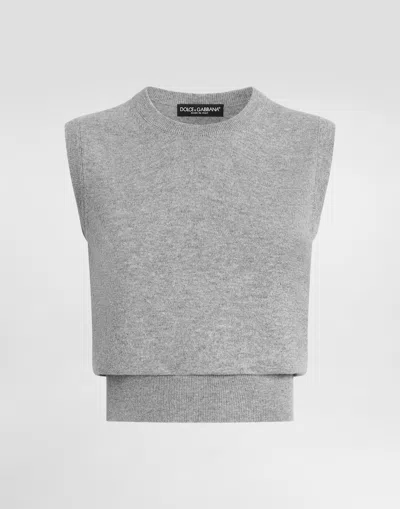 Dolce & Gabbana Cashmere Top In Orange