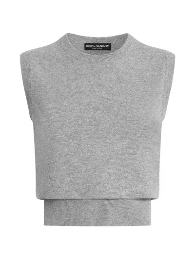 Dolce & Gabbana Cashmere Top In Multi