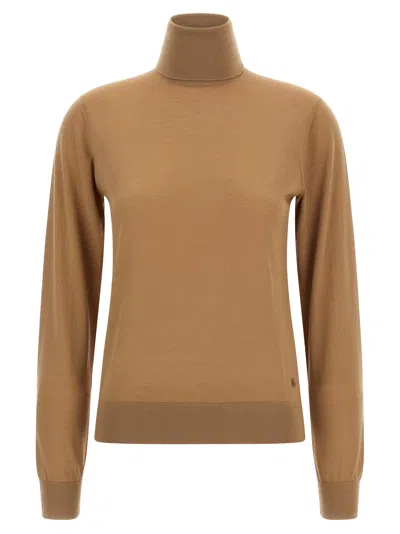 Dolce & Gabbana Cashmere Turtleneck In Camel