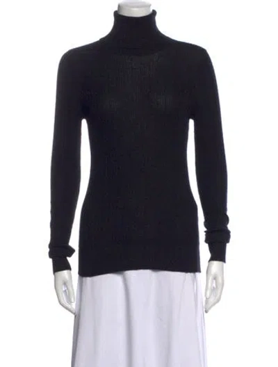 Pre-owned Dolce & Gabbana Cashmere Turtleneck Sweater In Black
