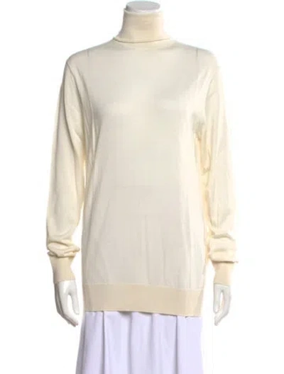Pre-owned Dolce & Gabbana Cashmere Turtleneck Sweater In Neutral