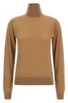 Dolce & Gabbana Cashmere Turtleneck Sweater Sweaters And Cardigans Beige In Sand