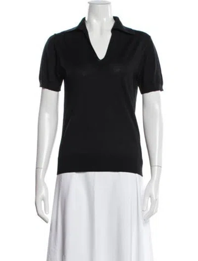 Pre-owned Dolce & Gabbana Cashmere V-neck Polo In Multi