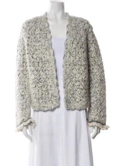 Pre-owned Dolce & Gabbana Cashmere V-neck Sweater In Gray