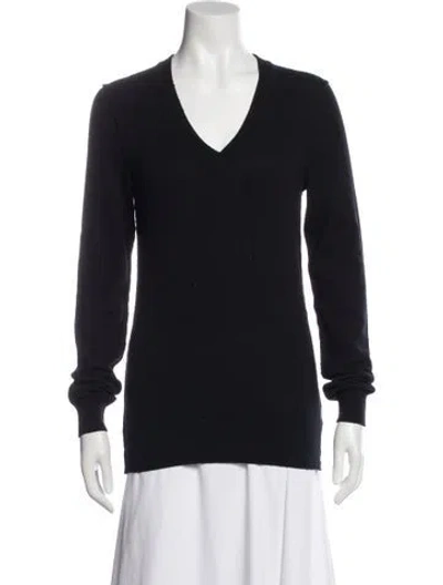 Pre-owned Dolce & Gabbana Cashmere V-neck Sweater In Gray