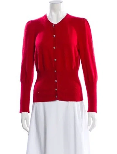 Pre-owned Dolce & Gabbana Cashmere V-neck Sweater In Orange