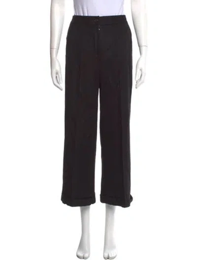 Pre-owned Dolce & Gabbana Cashmere Wide Leg Pants In Gray