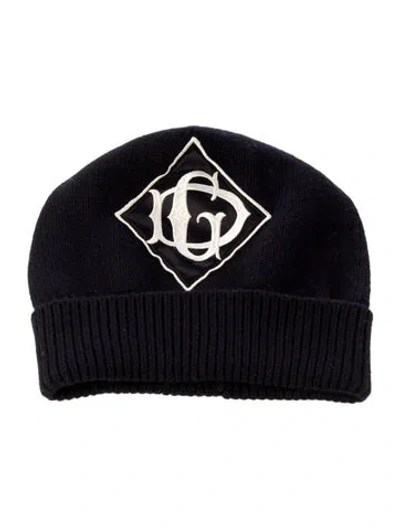 Pre-owned Dolce & Gabbana Cashmere Winter Beanie In Black