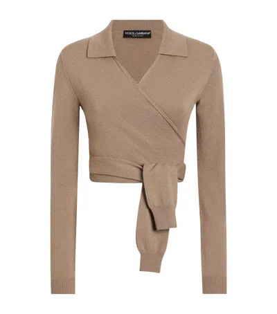 DOLCE & GABBANA CASHMERE WRAP CARDIGAN