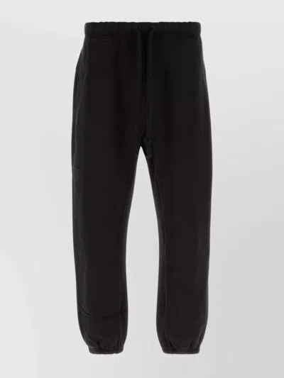 Dolce & Gabbana Casual Cotton Joggers Featuring Elastic Cuffs And Waistband In Black