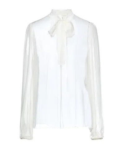 Dolce & Gabbana Casual Longsleeve Top In Silver