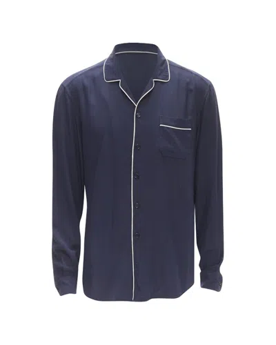 Pre-owned Dolce & Gabbana Casual Pajama Shirt In Blue/blue