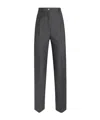 Dolce & Gabbana Pressed Crease Straight Leg Trousers In Grey