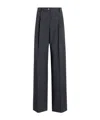 Dolce & Gabbana Pressed Crease Straight Leg Trousers In Grey