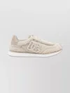 Dolce & Gabbana Casual Round Toe Sneakers With Teddy Effect In Neutral