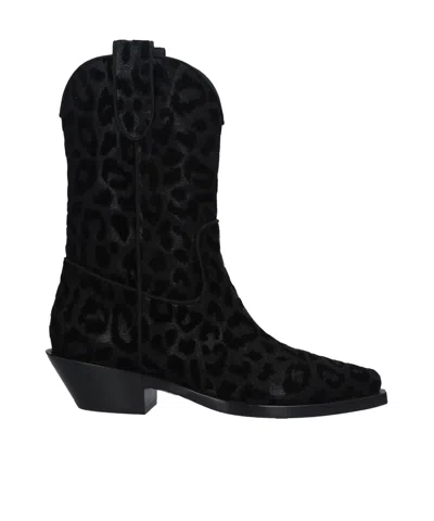 Dolce & Gabbana Casual Sequin Ankle Boots In White
