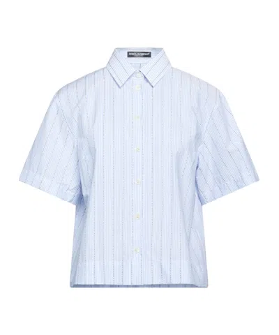 Dolce & Gabbana Casual Short-sleeve Shirt In Blue