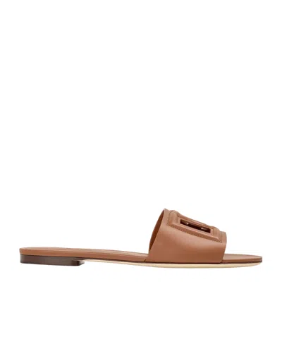 Dolce & Gabbana Casual Slippers In Brown