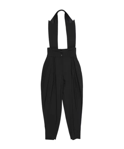 Dolce & Gabbana Casual Solid Color Wool Pants In Black