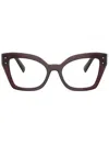 Dolce & Gabbana Cat Eye-frame Glasses In Purple