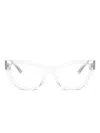 Dolce & Gabbana Cat-eye Frame Glasses In White