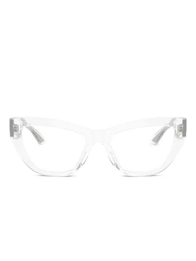 Dolce & Gabbana Cat-eye Frame Glasses In White