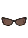 Dolce & Gabbana Cat-eye Frame Sunglasses In Brown