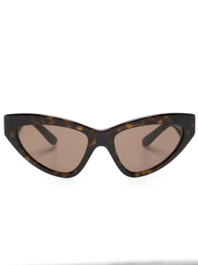Dolce & Gabbana Cat-eye Frame Sunglasses In Brown